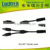 TUV Approval Photovoltaic Splleter and Y Shape Solar Cable
