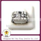 2015 Newest Design Religious Jewelry High Polish Stainless Steel Christians Catholic Jesus Cross Rosary Finger Ring For Muslim thumbnail-2