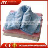High Quality Flannel Sheet Blanket With Plain Color Embossed thumbnail-1