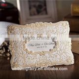 2015 High Quality luxurious chinese wedding invitation card