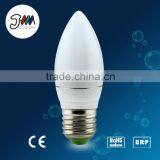 3W 220V E14 Aluminum LED Bulb C37 With HighLumen