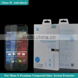 For moto x china sexy blue film 2014 new products tempered glass smart screen protector