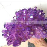 Decorative Large Natural Rock Quartz Purple Crystal Clusters for Sale thumbnail-3