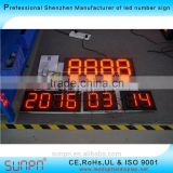 Shenzhen led countdown sign led countdown day and date