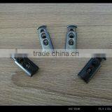 2014 New Design Drawstring Double Holes Metal Cord Lock