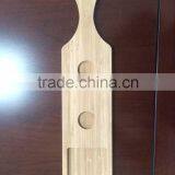 Wooden beer flight tasting paddles wooden 2 glass cup wine holder customize hot sale