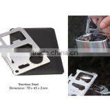 High Quality Portable Outdoor Stainless Steel Multifunction 11-in-1 Pocket Emergency Card Tool thumbnail-5