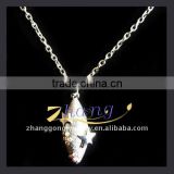 alloy necklace with rhinestone