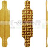 blank bamboo longboard decks wholesale, bamboo with fiberglass/carbon fiber longboard decks