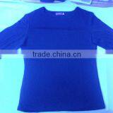 Long Sleeve Shirt Crew Neck Timeless Piece Blend Black and White T-SM83 thumbnail-4