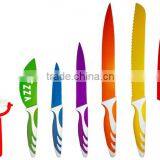 7 Piece Kitchen Knife Set - Color Coded Kitchen Knives With Soft-touch Handles thumbnail-2