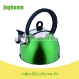 fixed handle stainless steel whistling tea kettle