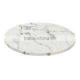 2016 Hot Sale Modern Furniture Custom Cut Carrara Marble Inlay Table Top Dining Table thumbnail-2