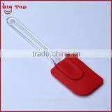 BT0141 New 10" Silicone Butter Scraper With Transparent PP Handle Long Handle Ice Scraper Cake Scraper Spatulas thumbnail-2