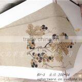 Small Order Accept Digital Printed Linen Fabric Custom Placemat thumbnail-4