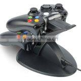 Black 2in1 Controller Charger & Storage Stand For XBOX360 thumbnail-2
