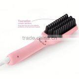 Factory Wholesale Anion LCD Electric Brush That Straightens Hair thumbnail-2