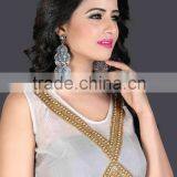 Beading Woman Crop Top on Flat Chiffon