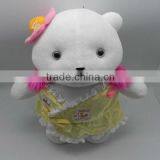 Hot Sell Stuffed Plush Bear Toys Wearing Dress