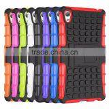 Multicolor TPU+PC Armor Spider Hybrid Kickstand Cell Phones Back Cover for Sony Experia Z4/Z3/Z3 Compact