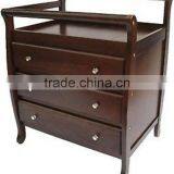 Walnut NZ Pine 3 Drawers Baby Change Table Dresser thumbnail-2