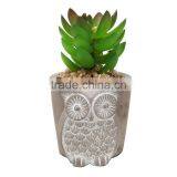 Hot Sale Customzied Color Unglazed Ceramic Flower Pot thumbnail-1