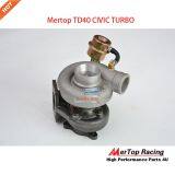 Mertop UPGRADE T25 TD40 CIVI* RACING TURBINERACING TURBINE TURBO for D15 D16 .0.66 AR 76 TRIM 420+HP thumbnail-4