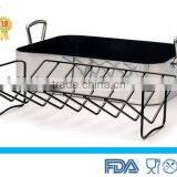 BBQ Baking Pan High-quality Aluminium Rectangle Turkey Roaster thumbnail-2