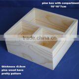 Top Grade Natural Pine Wooden Food Packaging Lunch Box Wholesale thumbnail-1