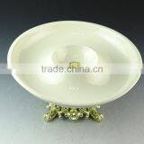 Wholesale Porcelain Fruit Plate, Cheap Porcelain Cake Stand in Stock thumbnail-2