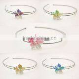 Metal Blossom Headband With Diamonds thumbnail-1