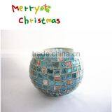 Christmas Decor Malachite Green Mosaic Tall Vase Handmade Elegant Flower Arrangements thumbnail-2