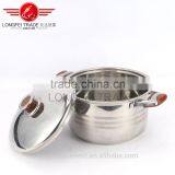 2016 Large Stainless Steel Bright Color Cookware Set Stainless Steel Soup Pot thumbnail-5