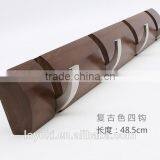 Bamboo Coat Rack Wall Mount Hook for Coat and Clothing Keey Hook thumbnail-3