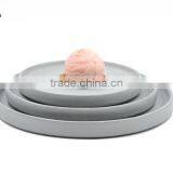 Industrial Decor Hexagonal Tray Cement Flower Tea Pot Tray thumbnail-3