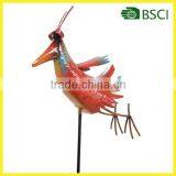 YS15415 bird garden stick metal craft for garden decoration