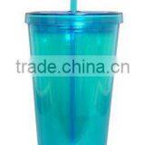 Various Color BPA Free 16oz Double Wall Plastic Tumbler thumbnail-2