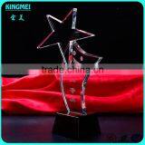 Clear Star Smiling Face Crystal Plaque Award Star Crystal Glass Award Trophies thumbnail-1
