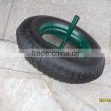 Wheel Barrow Wheel 14x4 Rubber Wheel 4.00-8 With Steel Rim thumbnail-2