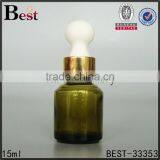 15ml China Cosmetic Essence Perfume Glass Bottle Factories Big Rubber Black Plastic Dropper Bottle Glass Wholesale thumbnail-6