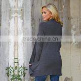 Soft Cotton Cardigan Sweater With Pockets thumbnail-3