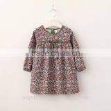 Baby Girls Dress New Fashion 2017 Spring Autumn Print Floral Sweet Little Princess Dress Cute Cotton Soft Kids Girls Dress thumbnail-3