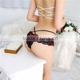 Stock Underwear Women Sey Lace Briefs Thongs Bragas Low Waist Women Panties Fashion Bandage Hollow Out Lace Sey Women Underwear thumbnail-4