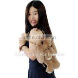 CX-H-15 Fashionable Cute Rabbit Fur Pattern Ladies Bag With Chain thumbnail-1