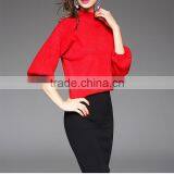 Maxnegio Korean Style Woolen Sweater New Designs for Ladies Top thumbnail-4