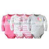Mom and Bab Summer Short Sleeves Baby Rompers,100% Cotton Cute Embroider Long Sleeve Bodysuit, Baby Clothes thumbnail-3
