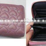 Hot Stripe PU Leather 2016 Lady New Popular Heart Wallet thumbnail-2