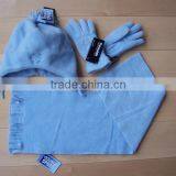 Red Polar Fleece Hat Scarf Glove Sets thumbnail-6