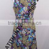 Round Neck Print Polyster Ladies Dress thumbnail-1