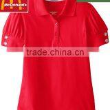 New Design T-shirt Woman TC Polo t Shirt China Factory thumbnail-4